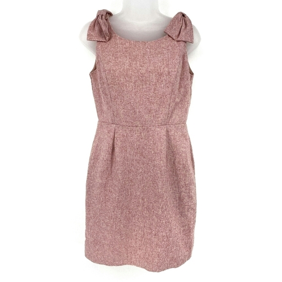 Monteau Sleeveless Pink Dress Bows on Shoulders - Picture 1 of 4